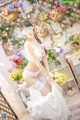 香草喵露露写真 Cosplay 白色玫瑰